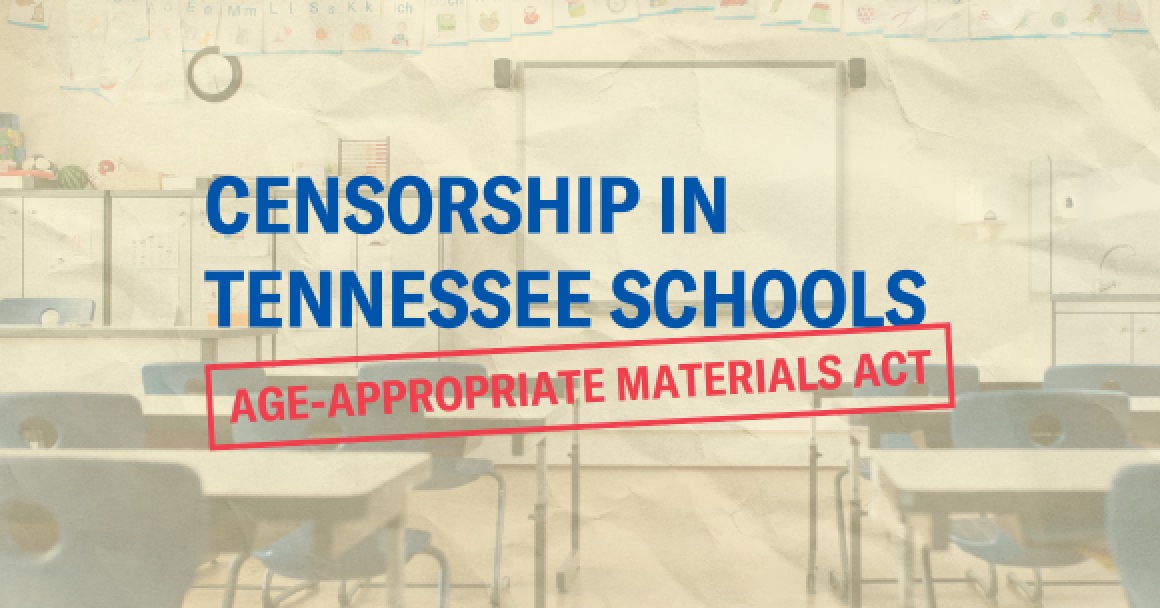 Censorship in Tennessee Schools: Age-Appropriate Materials Text